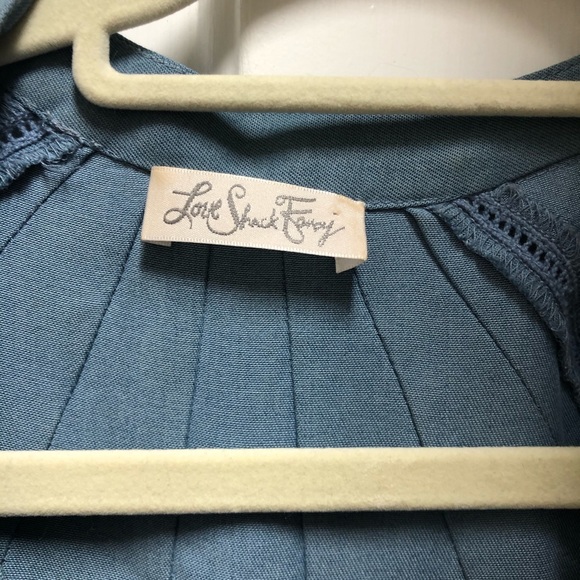 LoveShackFancy Charlie dress chambray XS - Picture 4 of 6